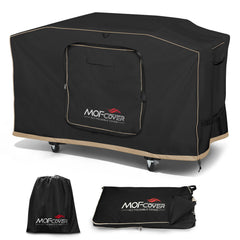 MOFCOVER front view on Blackstone 28 inch grill showing full weather protection