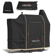 MOFCOVER front view fitted on Pit Boss 820 protects grill from weather