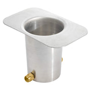 Monarch Rain Chains front view adapter showing clean mill finish and durable design benefits