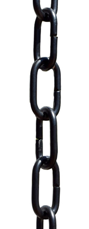 Monarch Rain Chains front view showing full 8.5 ft chain and modern profile for curb appeal