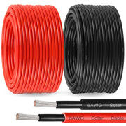 MOOKEERF front packaging showing 8 AWG solar wire and color-coded benefits