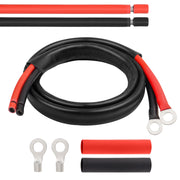 MOOKEERF front packaging view showing cable pair and included terminals, assuring correct kit