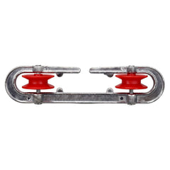Motanar detailed shot of plastic clip protecting line and preventing abrasion