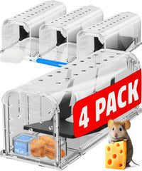Motel Mouse front view trap showing secure latch and easy setup benefit