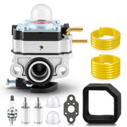 MOTOALL carburetor front view showing precise fit and improved fuel flow