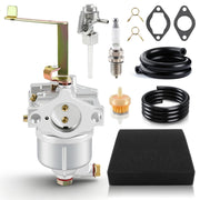 MOTOALL carburetor front view showing mounting points and improved fit