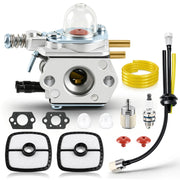 MOTOALL carburetor front view showing precise fit and improved fuel delivery