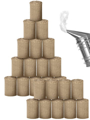 Moukeren front packaging showing 6 lb jute rolls and clear benefit of long burn