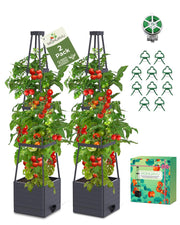 MQHUAYU front view of 57-inch planter showing clean layout and easy watering benefit