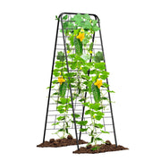 MQHUAYU trellis front view showing stable A-frame and dense grid benefit