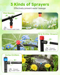 MQJIAZHI mist emitter close-up delivering fine spray for seedlings benefit