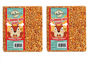 Mr. Bird front view of Flaming Hot Feast large block showing ingredients and fit