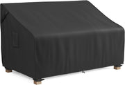 MR. COVER front view showing full cover on a three-seater sofa, protecting from weather