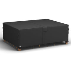 MR. COVER front view of packed cover showing compact storage benefit