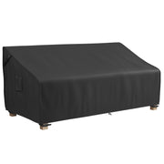 MR. COVER front view on three-seater sofa showing full coverage and protection