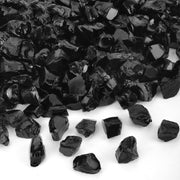 Mr. Fireglass front view bag showing high-luster black improving fire aesthetics