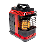 Mr. Heater Buddy FLEX front view showing compact portable heater and simple profile