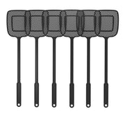 MR.SIGA front view of six black long-handle swatters showing value pack and reach