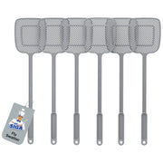 MR.SIGA front packaging showing six gray swatters and product branding for convenience