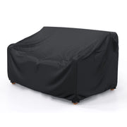 Mrrihand front view of cover on three-seater sofa showing full protection and neat fit