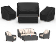 Mrrihand loveseat cover front view showing full protection and weather resistance