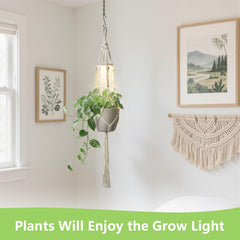 MSFON grow light closeup showing LED panel and adjustable brightness benefit