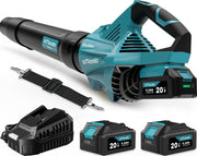 MTKOALA front view of blue blower showing ergonomic grip and balance