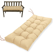 MTMR bench cushion front view showing neat tufting and inviting seat comfort