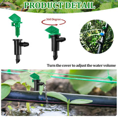 Mudder installed in a potted plant delivering targeted water at roots