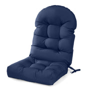 mudilun front view of two-piece Adirondack cushion showing fit and comfort