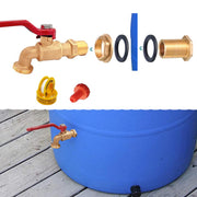 Musibo brass spigot front view showing solid construction and easy control
