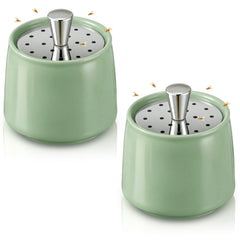 Mysora ceramic trap front view showing compact design and decor-friendly look