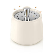 Mysora ceramic fruit fly trap front view, elegant look and discreet protection
