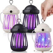 Mysora front view of unit showing compact design and bright UV light for effective attraction