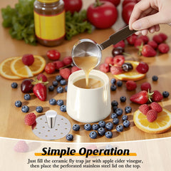 Mysora stainless steel lid detail with perforations for effective capture