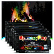Mystical Fire front packaging showing 50 packets and brand, highlights convenience