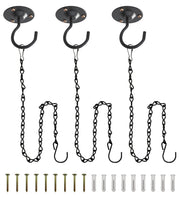 NACETURE front pack of three black hooks showing finish and hardware benefits