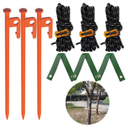 NACETURE front packaging showing full tree stake kit and included parts for easy identification