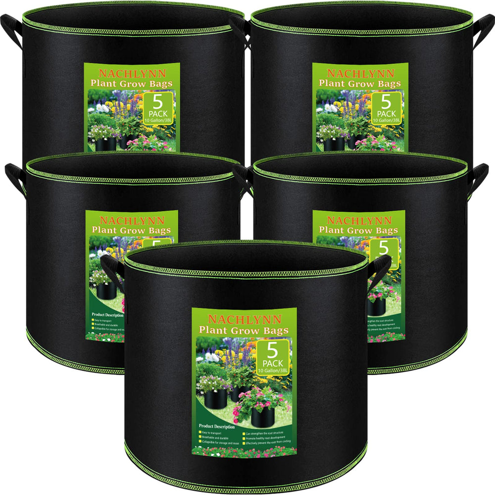 NACHLYNN front view five-pack showing durable pots and breathable benefits