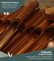 Nalulu close-up of bamboo tubes highlighting handcrafted finish and warm resonance