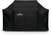 Napoleon Rogue 625 cover front view showing full-grill protection and weather resistance