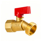 Napredak spigot front view showing solid brass body and outlet for reliable hose connection