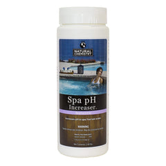 Natural Chemistry spa pH increaser front packaging showing label and product benefit for balanced water