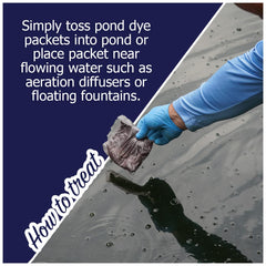 Soluble pack dissolving in water demonstrating Natural Waterscapes quick dissolution benefit