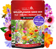 NatureZ Edge front packaging showing bulk 1/2 lb seed mix and benefits