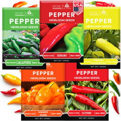 NatureZ Edge front packaging showing five pepper varieties and benefits