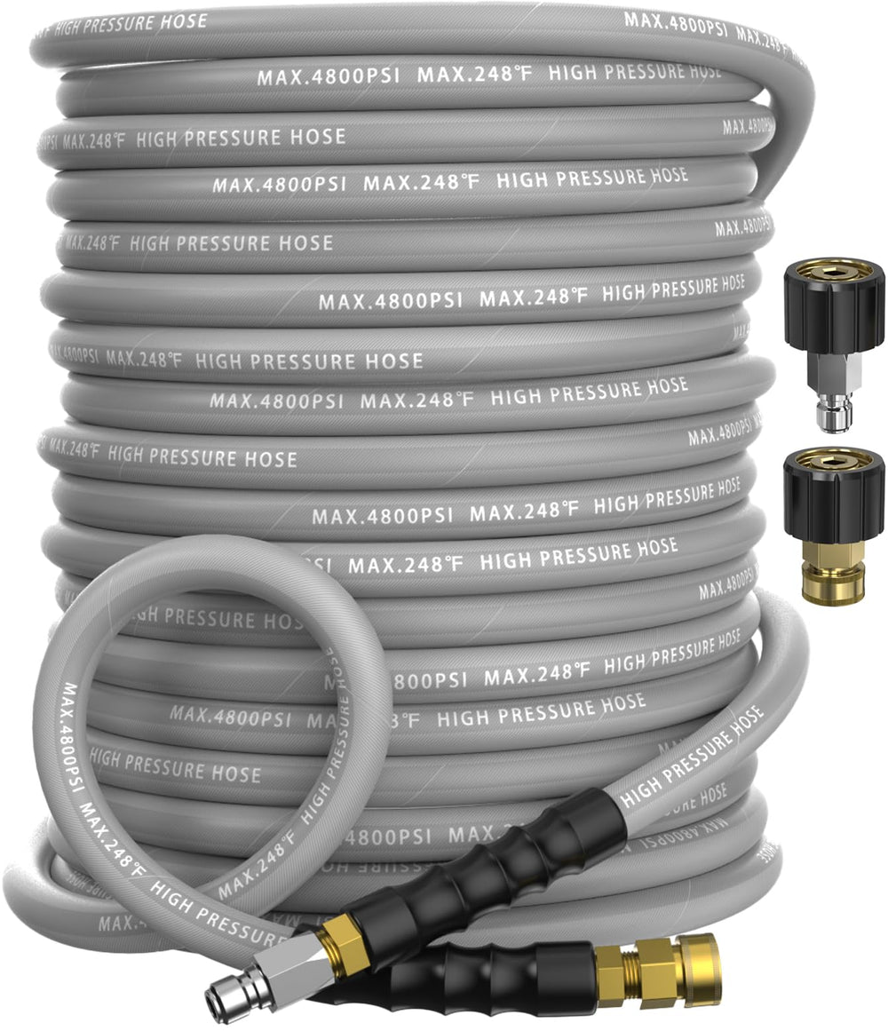 NAVOHEVEN front view of coiled hose shows durable build and easy storage