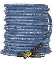 NAVOHEVEN hose coil and packaging showing ready-to-use durability