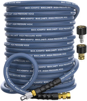 NAVOHEVEN front view showing hose and fittings for fast setup