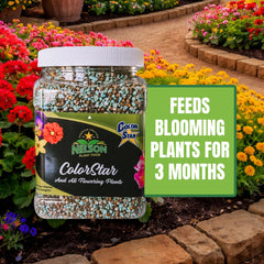 Nelson ColorStar label detail showing nutrient list and application guidance